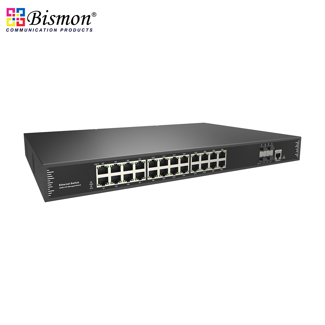 24-port 10/100/1000M with 4SFP+ 10GB L3 managed Ethernet switch